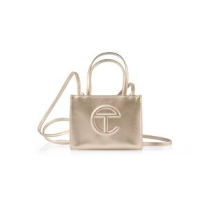 Telfar small shopping bag- Gold